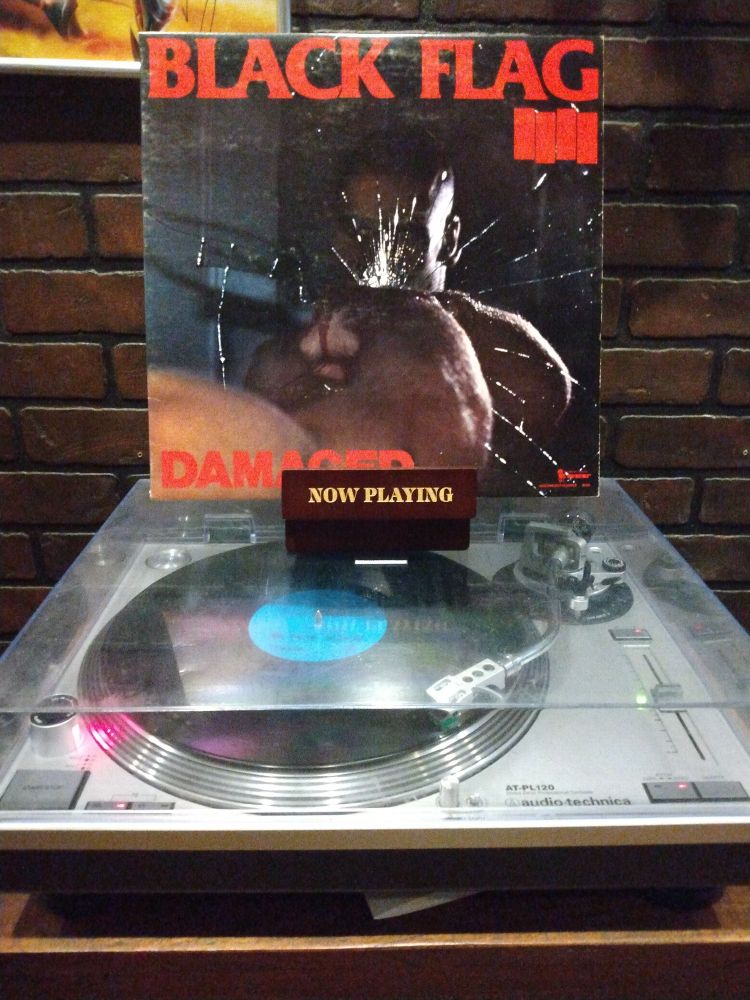 My first press of Black Flag - Damaged spinning on my turntable.