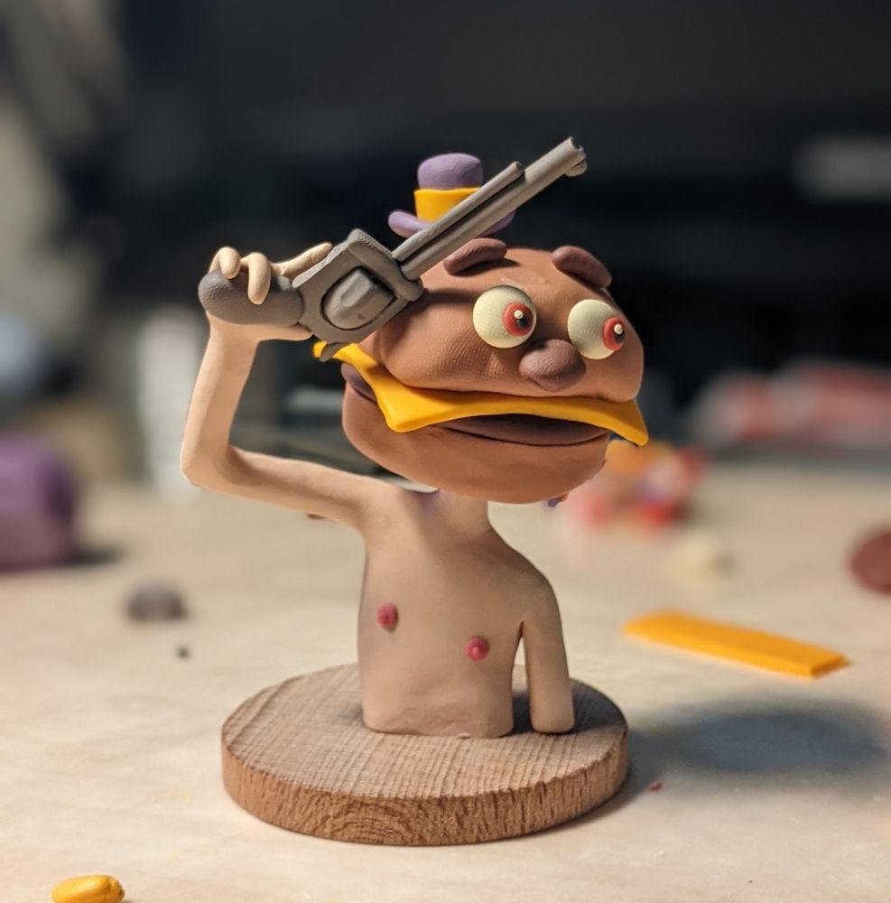 Mayor McCheese with a gun.