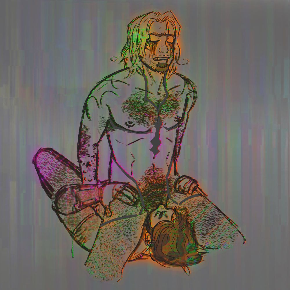 My OC's Mach riding my other OC Yoann's face, Yoann is sucking his dick.