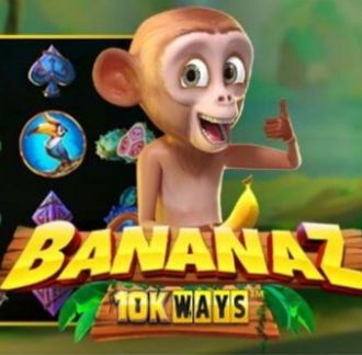 a cartoon monkey holding a banana very suggestively