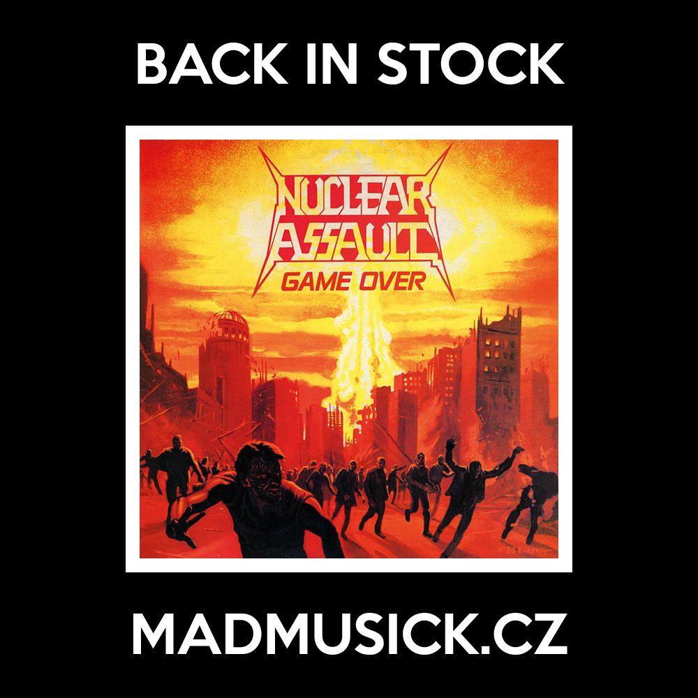 🆕 ZPĚT NA SKLADĚ / BACK IN STOCK 🔃

NUCLEAR ASSAULT "Game Over" [LP (black vinyl), 1986/2016] ⚫

Debut z roku 1986 v reedici 2016 na černém vinylu. Potištěná vnitřní kapsa, plakát, bonus track "Lesbians". Limitovaná edice 300 kusů.

🛒 → https://www.madmusick.cz/online_store/LP/NUCLEAR-ASSAULT-Game-Over-LP-black-vinyl-1986-2016.html

#nuclearassault #gameover #LP #blackvinyl #vinyl #limited #debut #metal #thrashmetal #crossover #crossoverthrash #33rpm #record #mycollection #instock #madmusickcz #vinylmania #vinylcollector #musthave #instavinyl #vinylfetish #vinylcollection #thrashvinyl #thrashmetalvinyl #oldschool #johnconnelly #anthonybramante #dannylilker #glennevans #edrepka