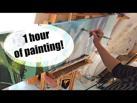 1 hour of painting in Cedar's Studio