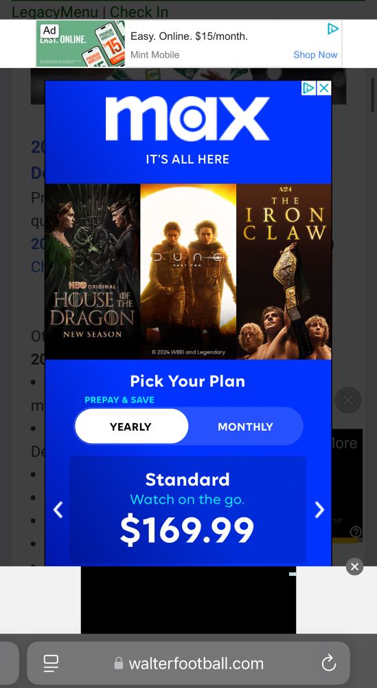 A screenshot of the worst website of all time 
