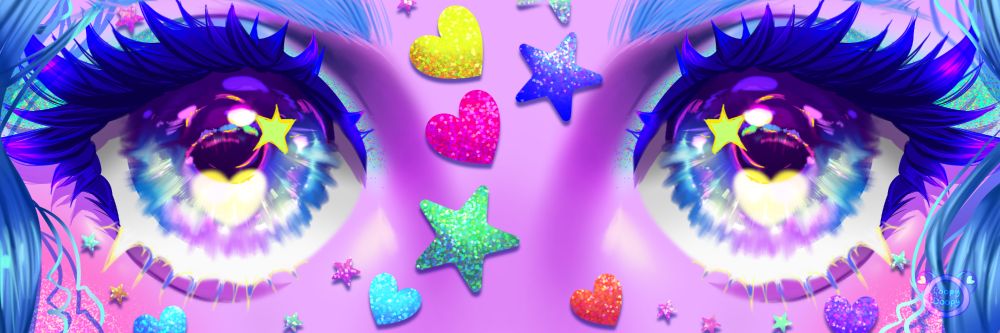 A semi-realistic digital illustration of Goopy's eyes. 