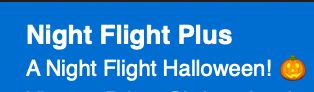 email from Night Flight Plus with the subject "A Night Flight Halloween! 🎃"