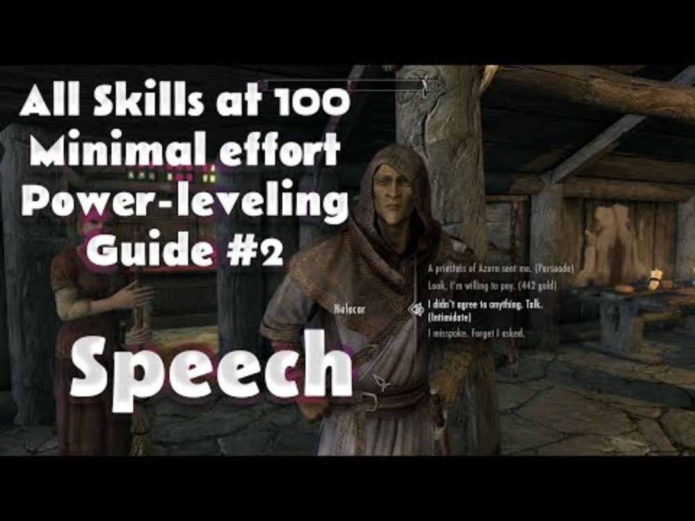 Power-Leveling In Skyrim - All Skills & Unlimited Money - Part 2 - Speech