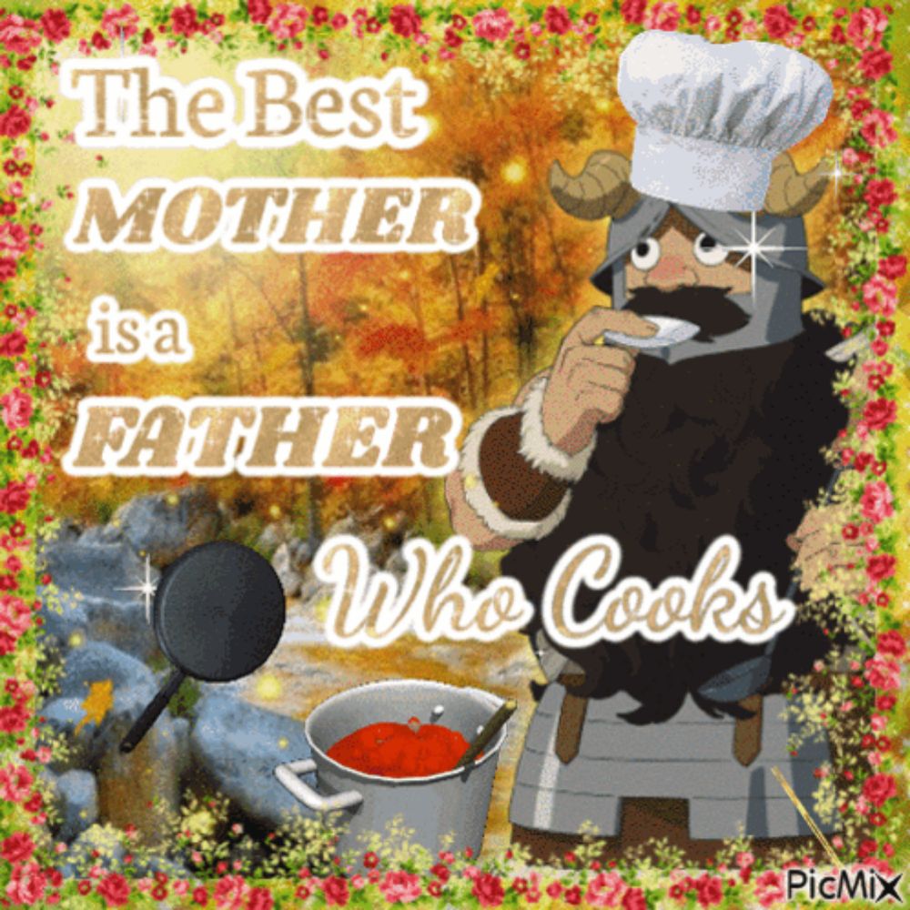 the best mother is a father who cooks picture