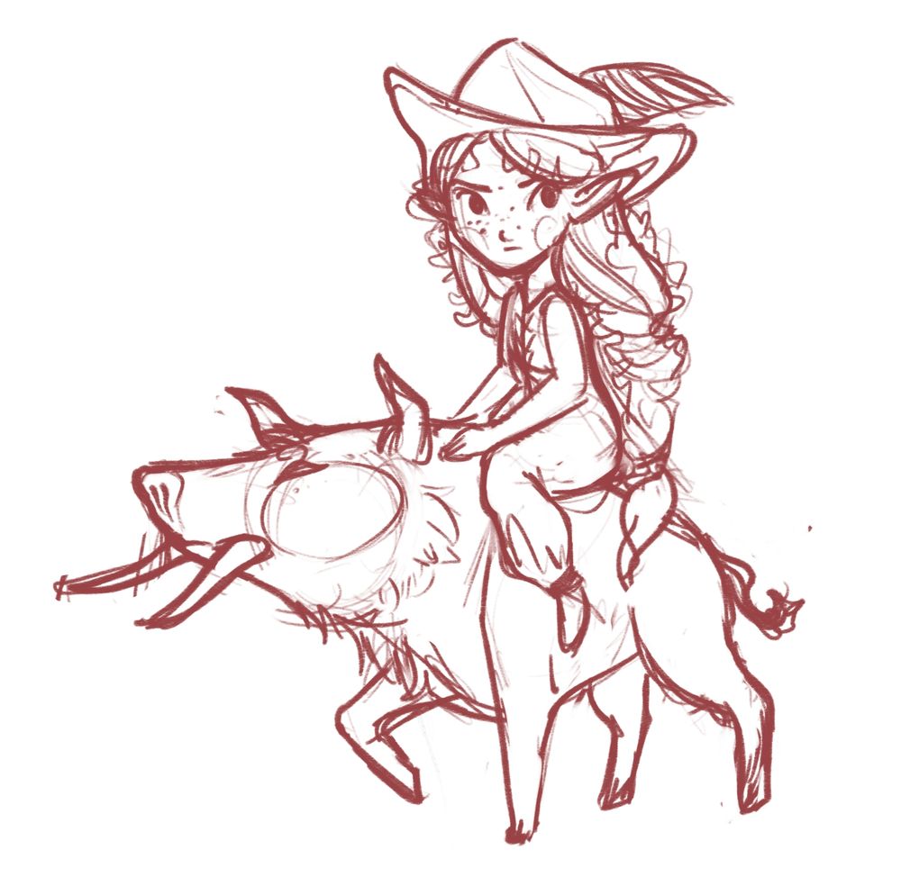 My halfling swashbuckler rogue riding a boar mount