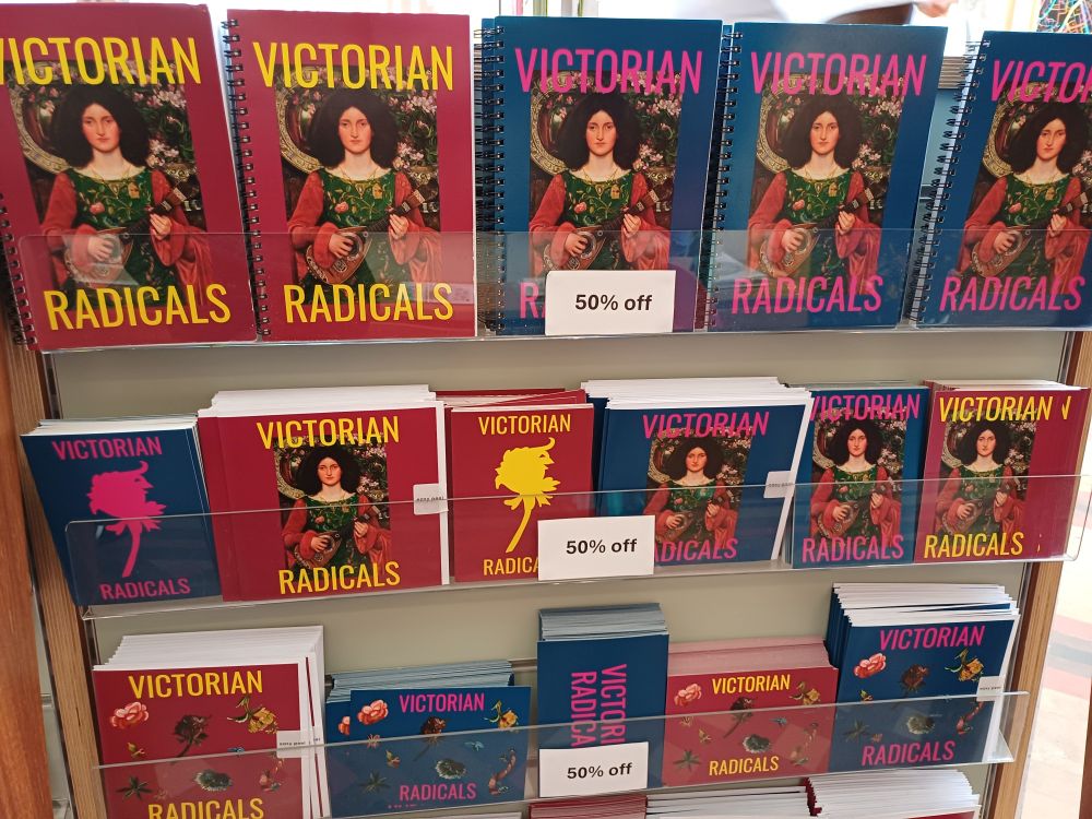 Notebooks and stationery with Victorian Radicals on the front