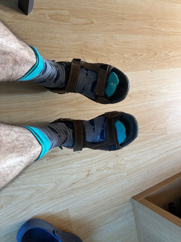 Socks with sandals