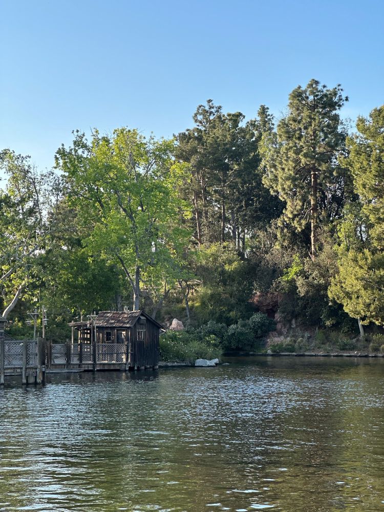A view of Tom Sawyer Island at the Disneyland Resort in Anaheim, California. Since 1955, this beautiful piece of nature has been enjoyed by millions the world over and has been explored by many kids and kids at heart. Going around Tom Sawyer Island is also the sailing ship Columbia, and the Mark Twain riverboat. It’s also host to the famous nighttime spectacular Fantasmic. All of this is found in Frontierland. 