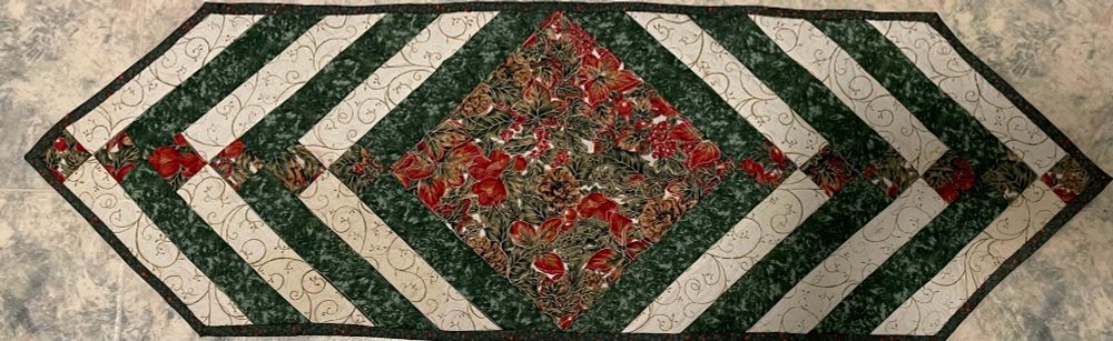 Close up of table runner