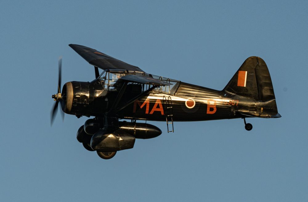 Westland Lysander in flight. WWII secret agent and devious enterprises delivery system.