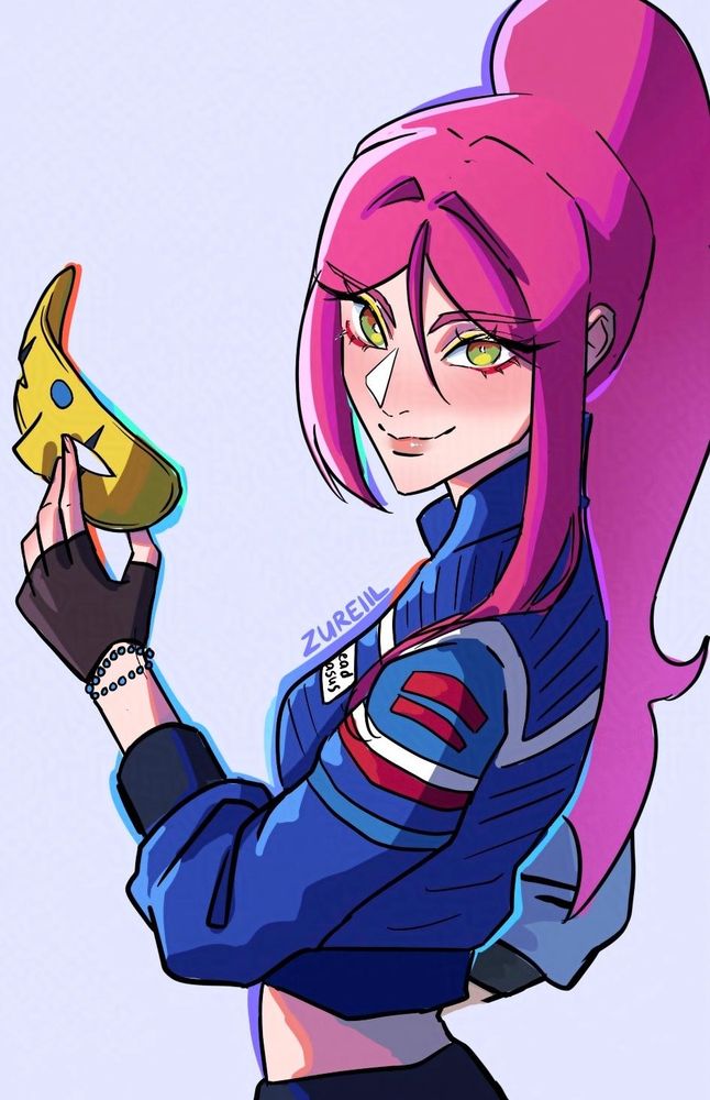 My original character dressed up as Party Poison from My Chemical Romance’s 4th album, Danger Days.