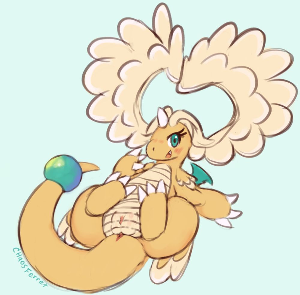 Mega Dragonite is cute