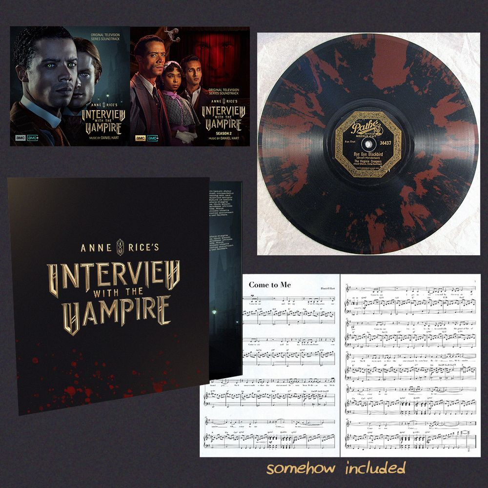 my quick photoshop collage of a simple cover, the score of come to me and a red on black wax record from mid 1920s