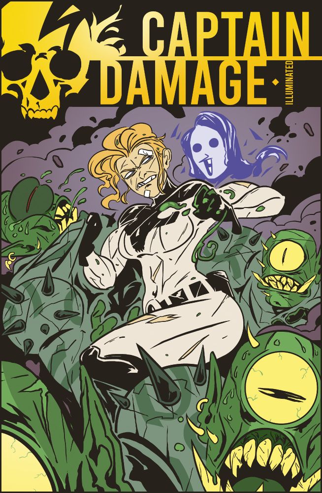 Superhero parody
https://illuminatedcomics.github.io/captaindamage/