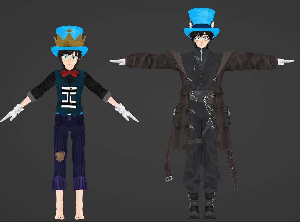 Comparison, though a note I didn't actually make him this tall in game