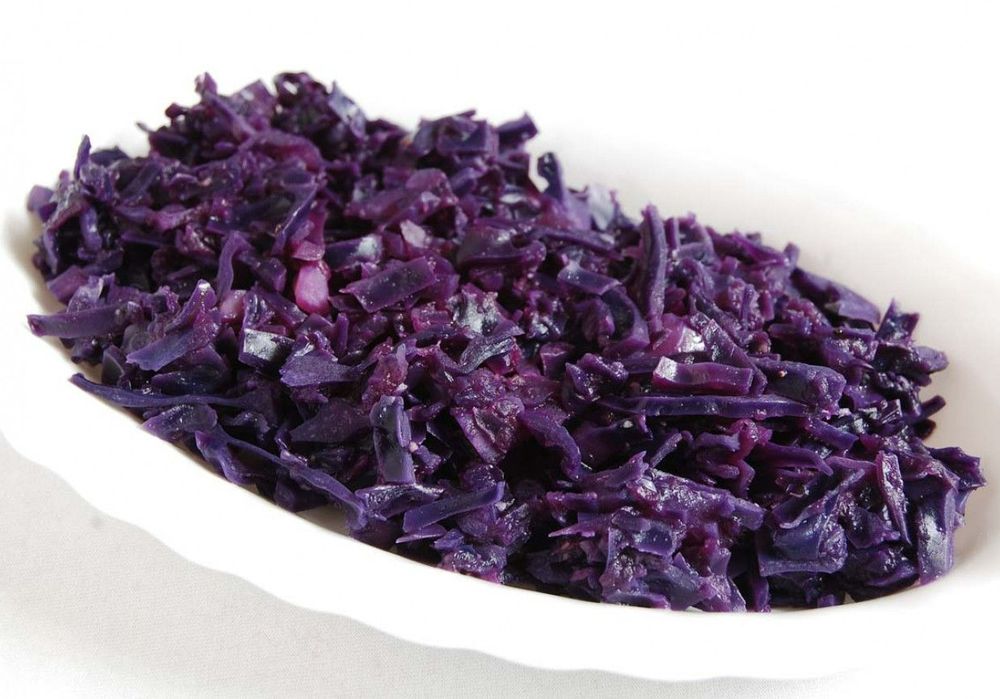 "blue cabbage" or modra kapusta on picture.