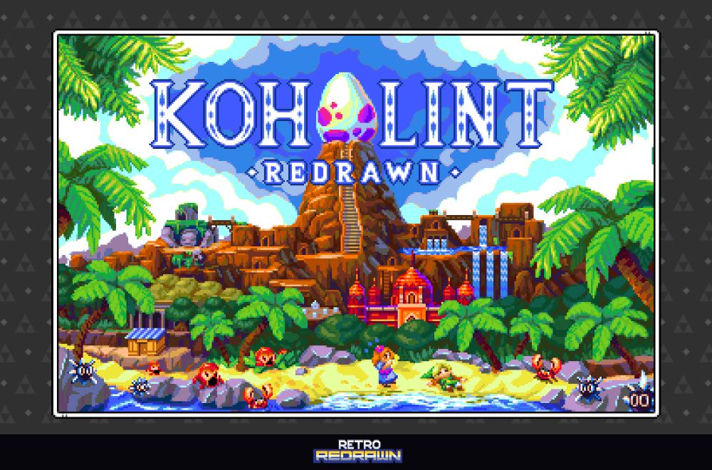 Title Image of Koholint Redrawn showing a vibrant island