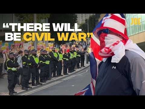 Asking the far-right if they're racist at an asylum hotel protest