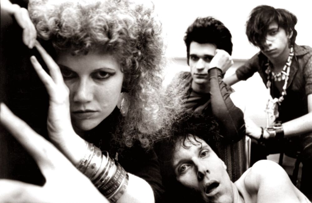 Black-and-white photo of the band The Cramps