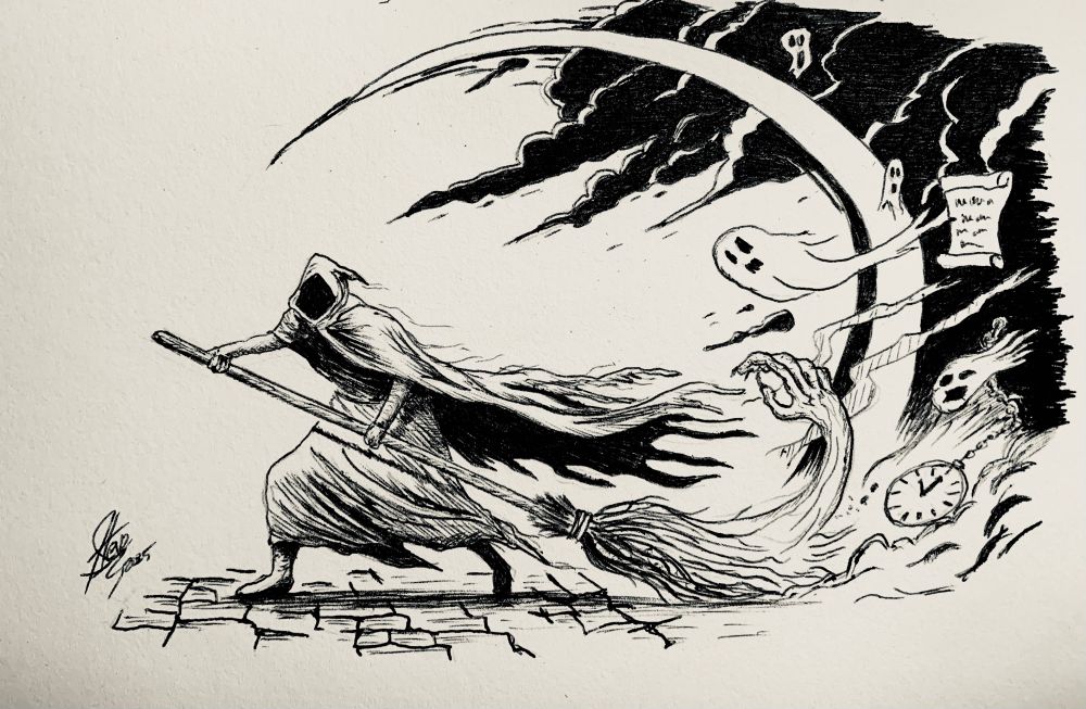 INKTOBER 2025
Day 10 - Sweep

#Inktober #Inktober2025 #Sketch #ink #Art #Day10 #Sweep