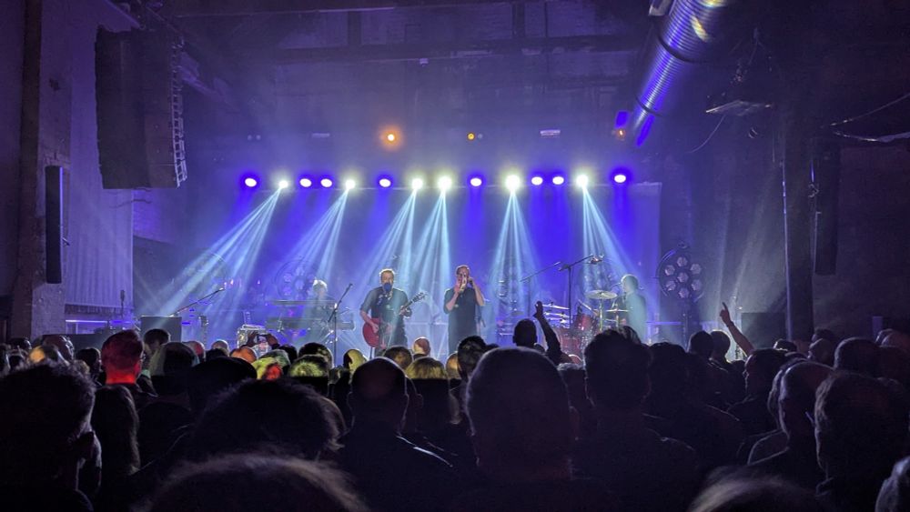Doves on stage at the Boiler Shop in Newcastle 
