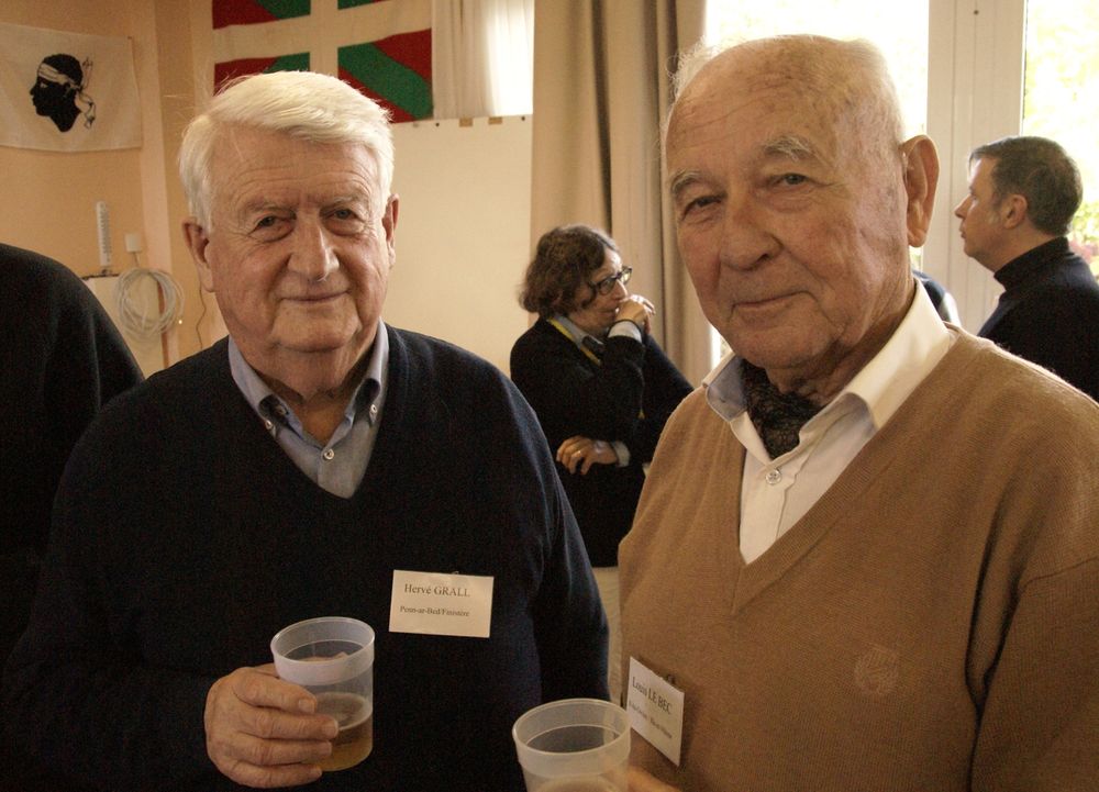 Hervé Grall et Loeiz ar Beg, fondateurs de l'UDB