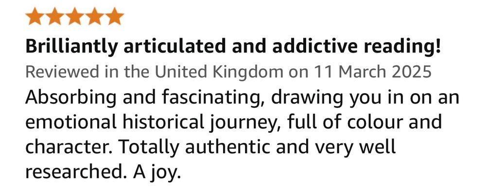 Review of Avarice of Empire, titled “Brilliantly articulated and addictive reading!”