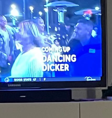 Zoomed in to txt: coming up dancing dicker 