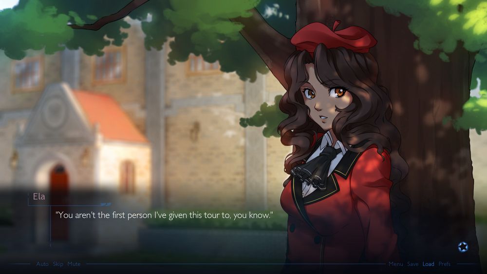 A screenshot of Ela, one of Missing Stars's characters.