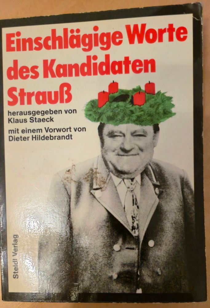 Buchumschlag 
Einschlägige Worte des Kandidaten Strauß von 1979