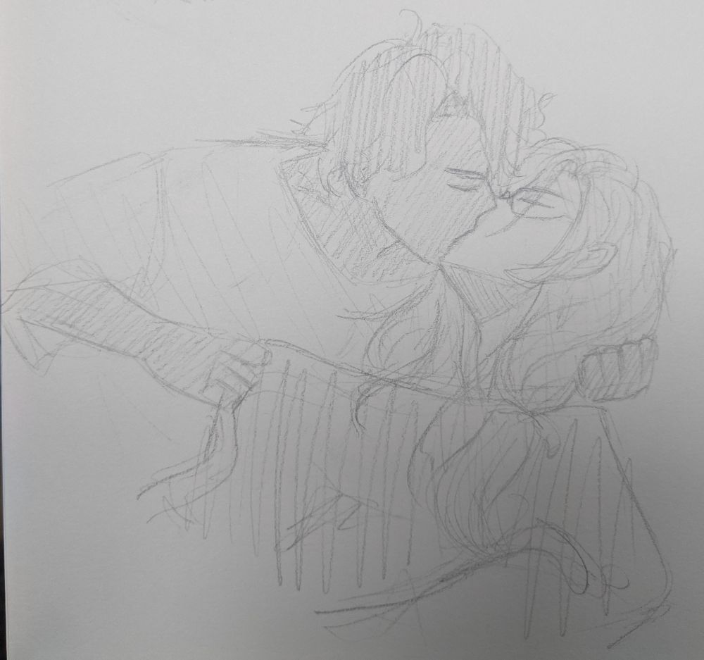 Cherry and Joe from SK8 the Infinity kissing