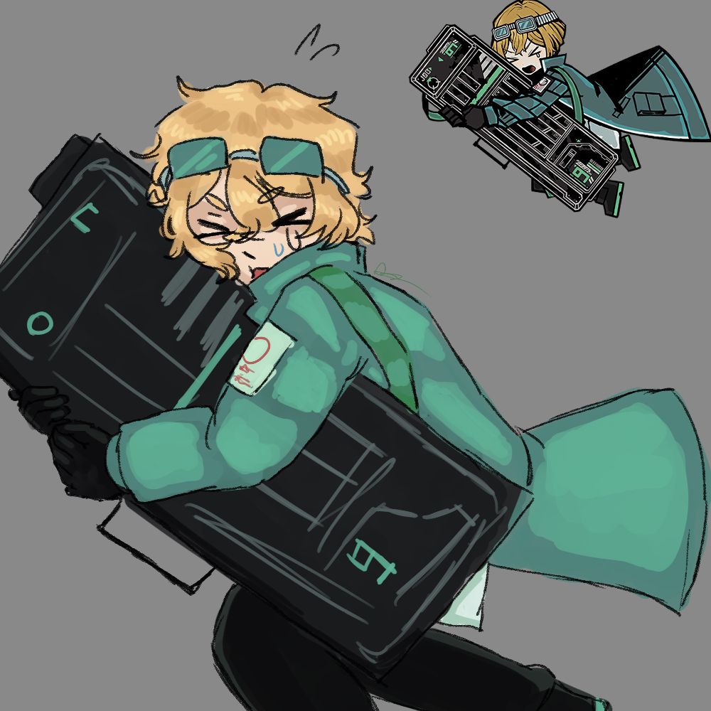 redraw of Limbus Company’s Devyat Sinclair’s Evade(?) sprite 