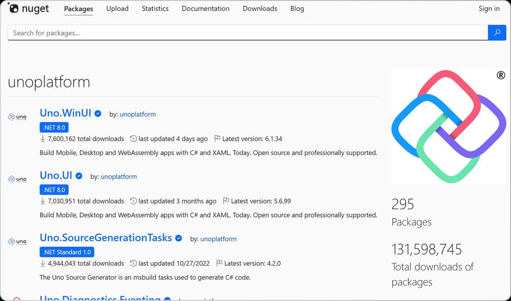 uno platform nuget
