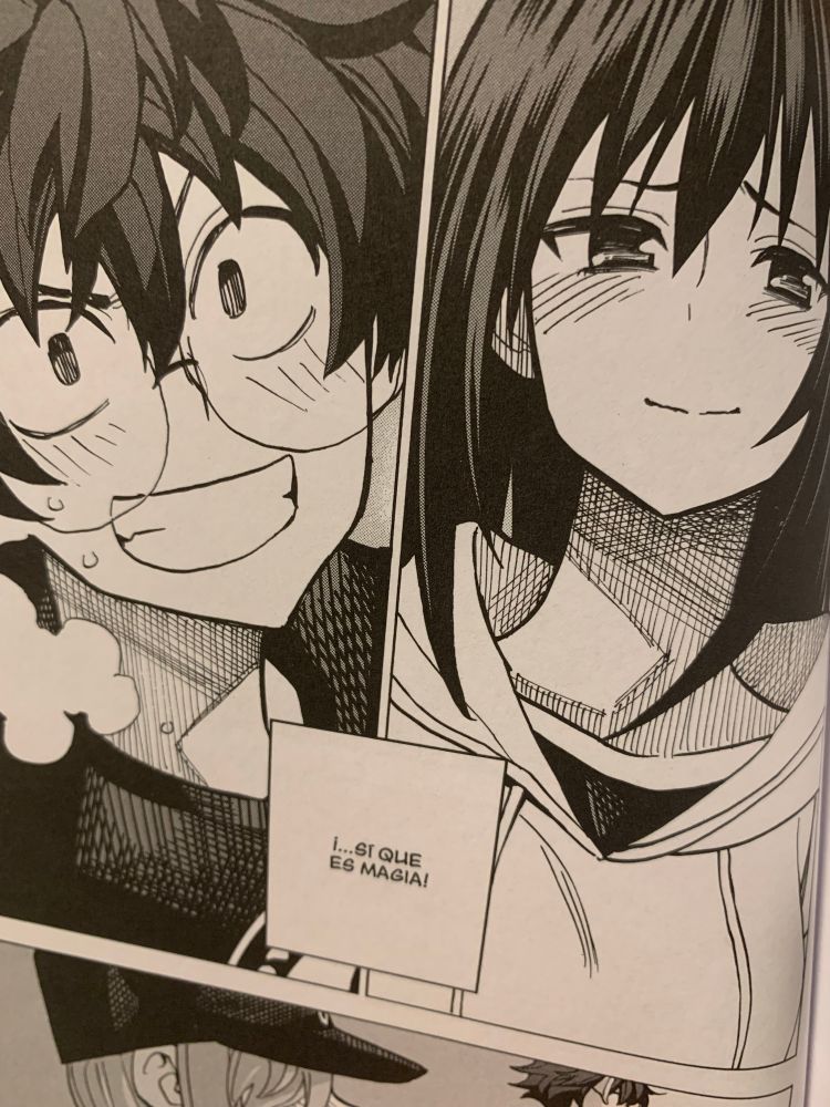 Los dos protagonistas siendo muy cuquis.