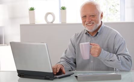 Hide the pain Harold meme. Even though I am, in fact, not hiding my pain.