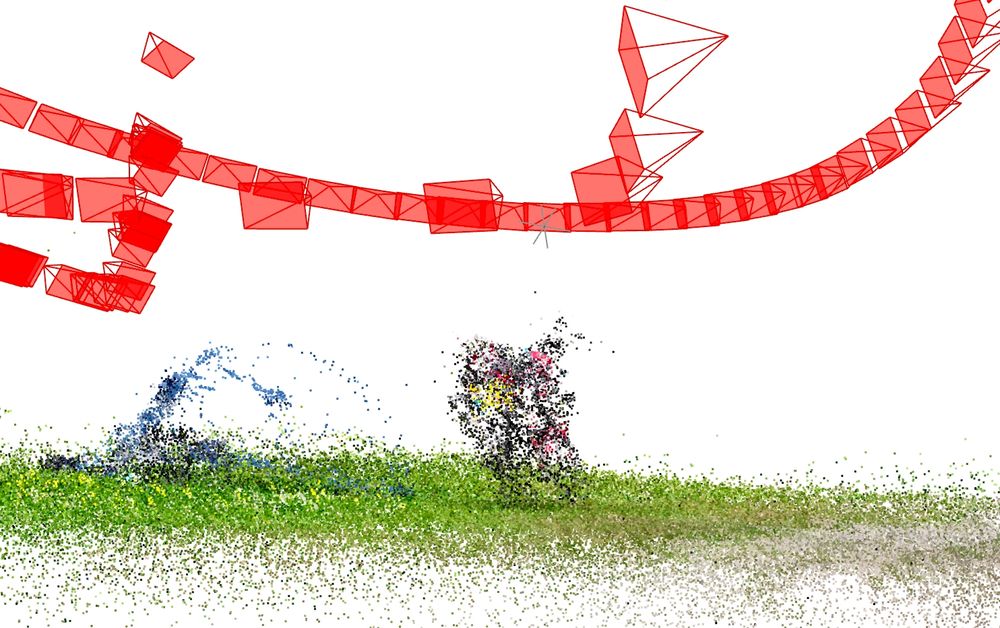 A better view of my motorbike & tent (looks like black and blue clouds)