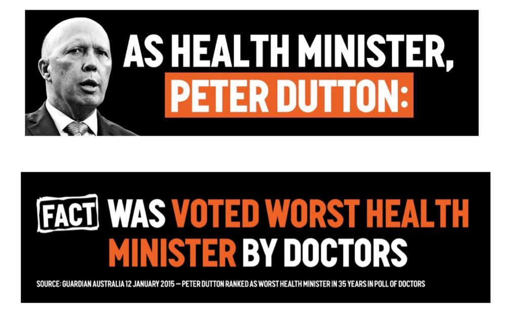 Peter Dutton was voted worst health minister by doctors 