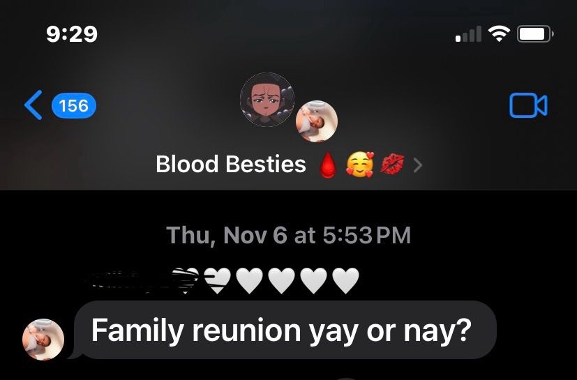 “Family reunion yay or nay?”
