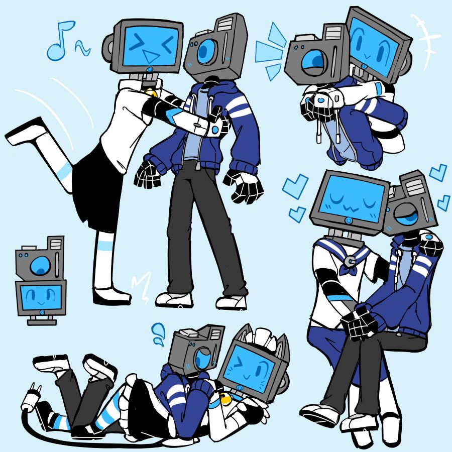 Doodles of Cameron and Comhas
