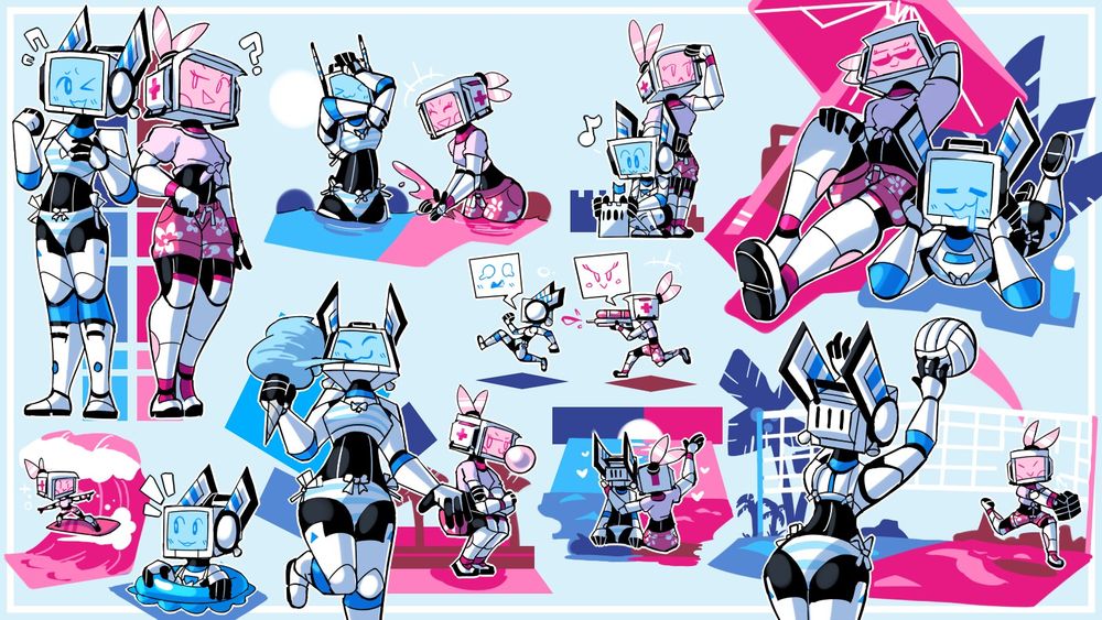 Camelot and Avalon enjoying several beach activities