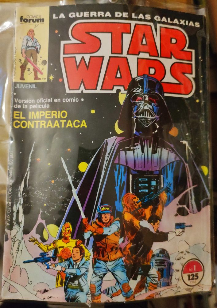 Cómic de Star Wars El Imperio Contraataca edición original.