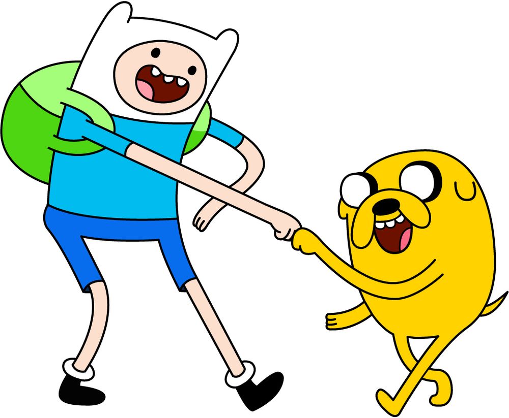 Finn and Jake from Adventure Time!