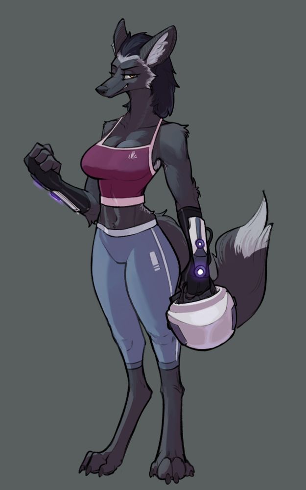 Colored sketch of Tobi's character Rheanne