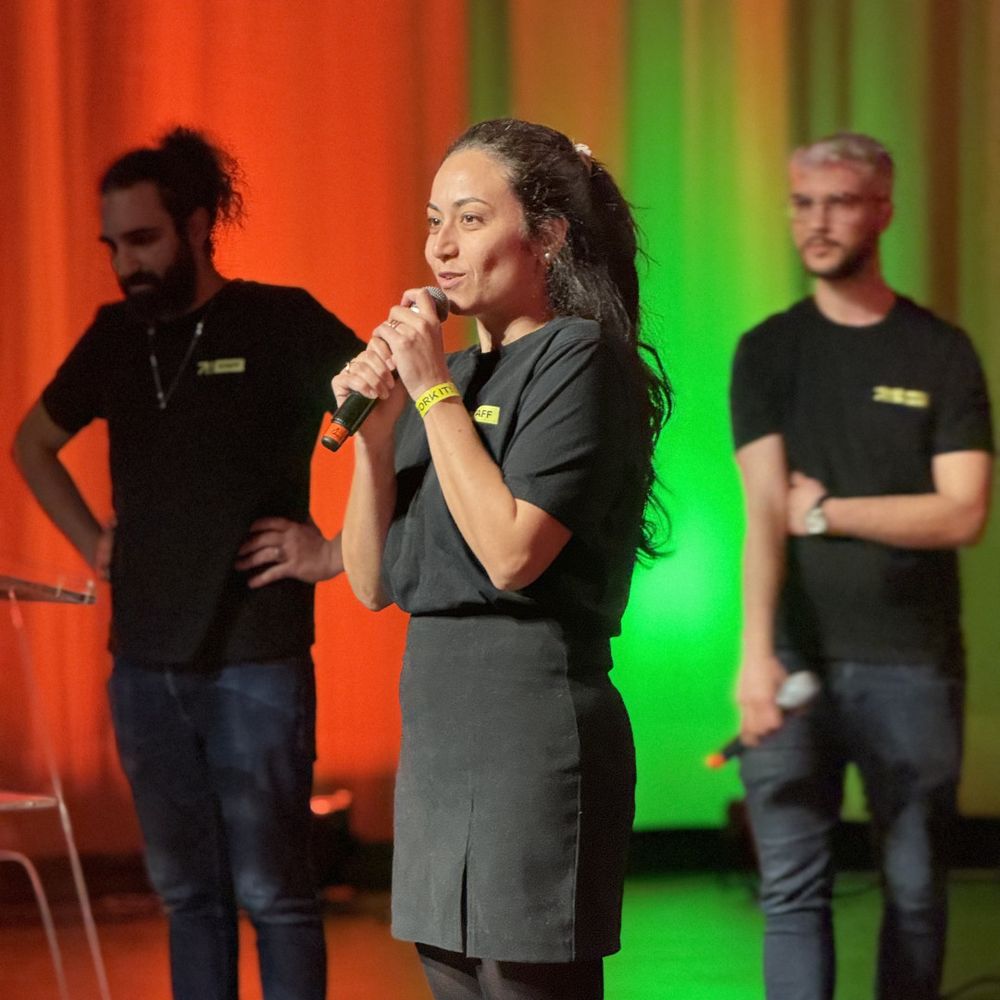 The organisers presenting Fork it! Community