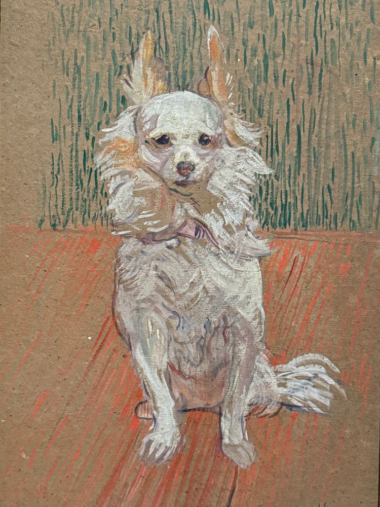 Closeup of the dog