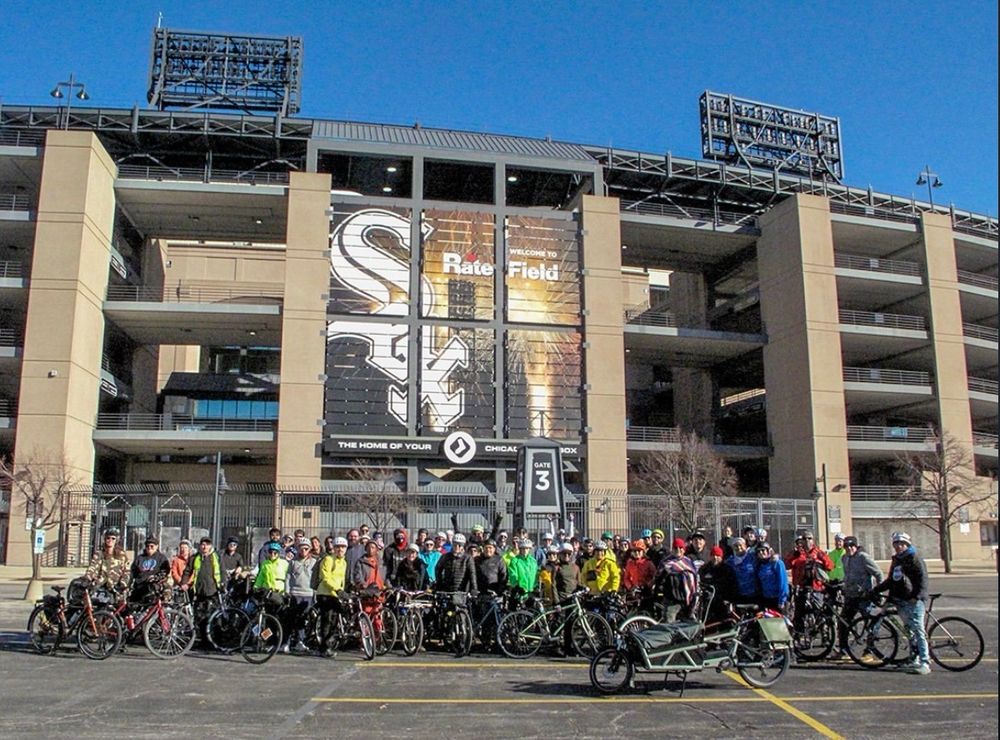 Vendor tour in front of Sox park 