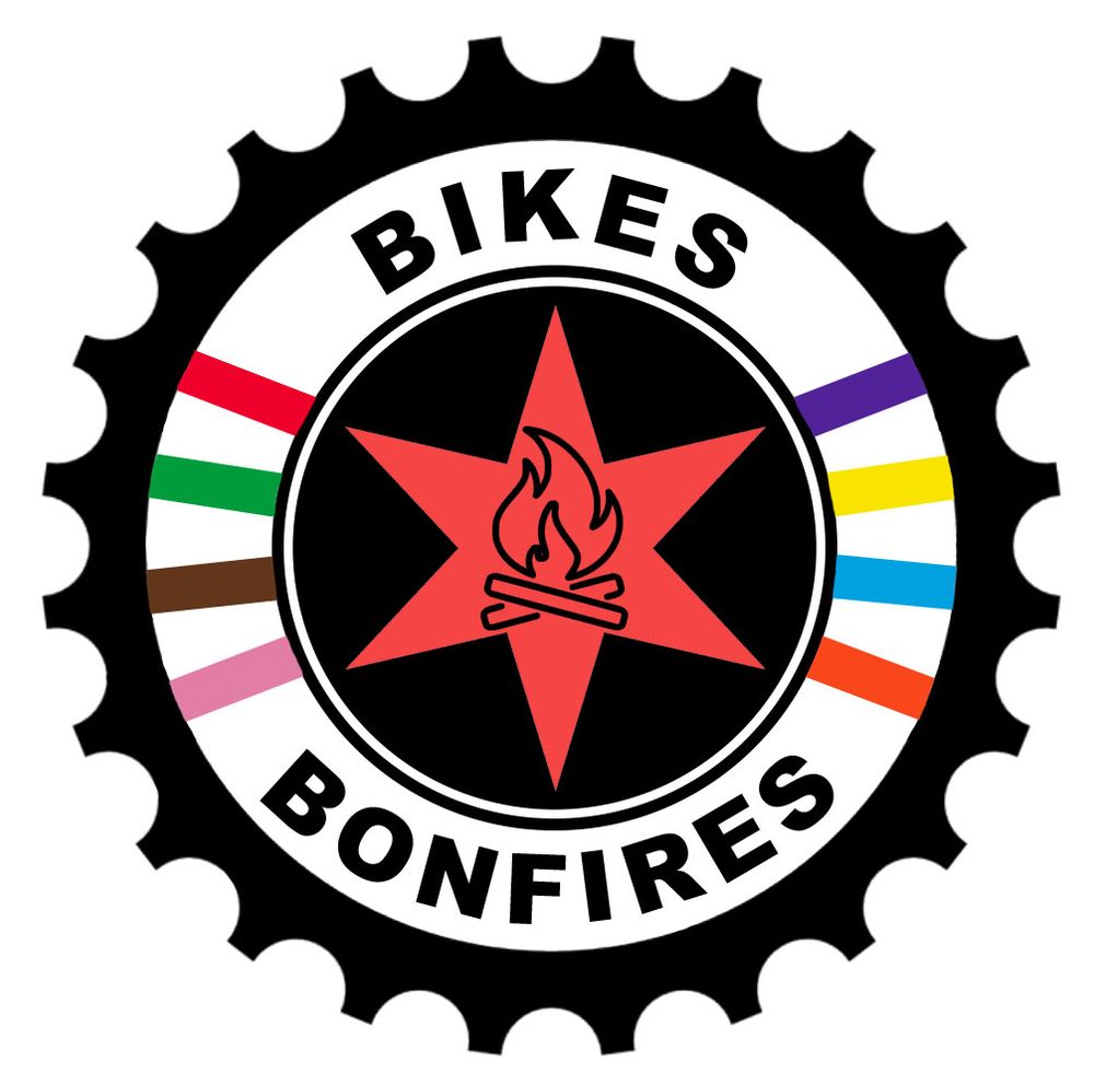 Bikes and bonfires logo
